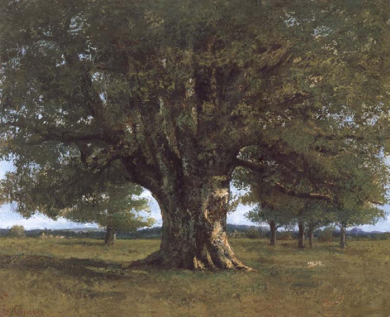 Gustave Courbet The Oak of Flagey oil painting image